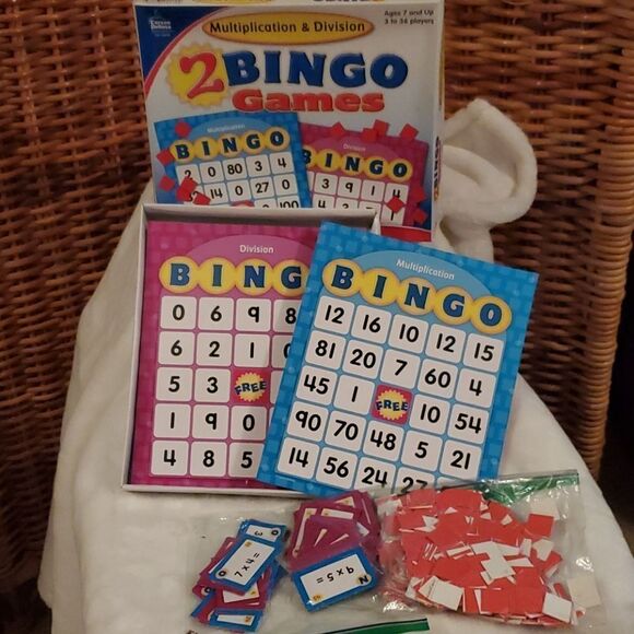 Bingo Multiplication Division Homeschool - Picture 1 of 2